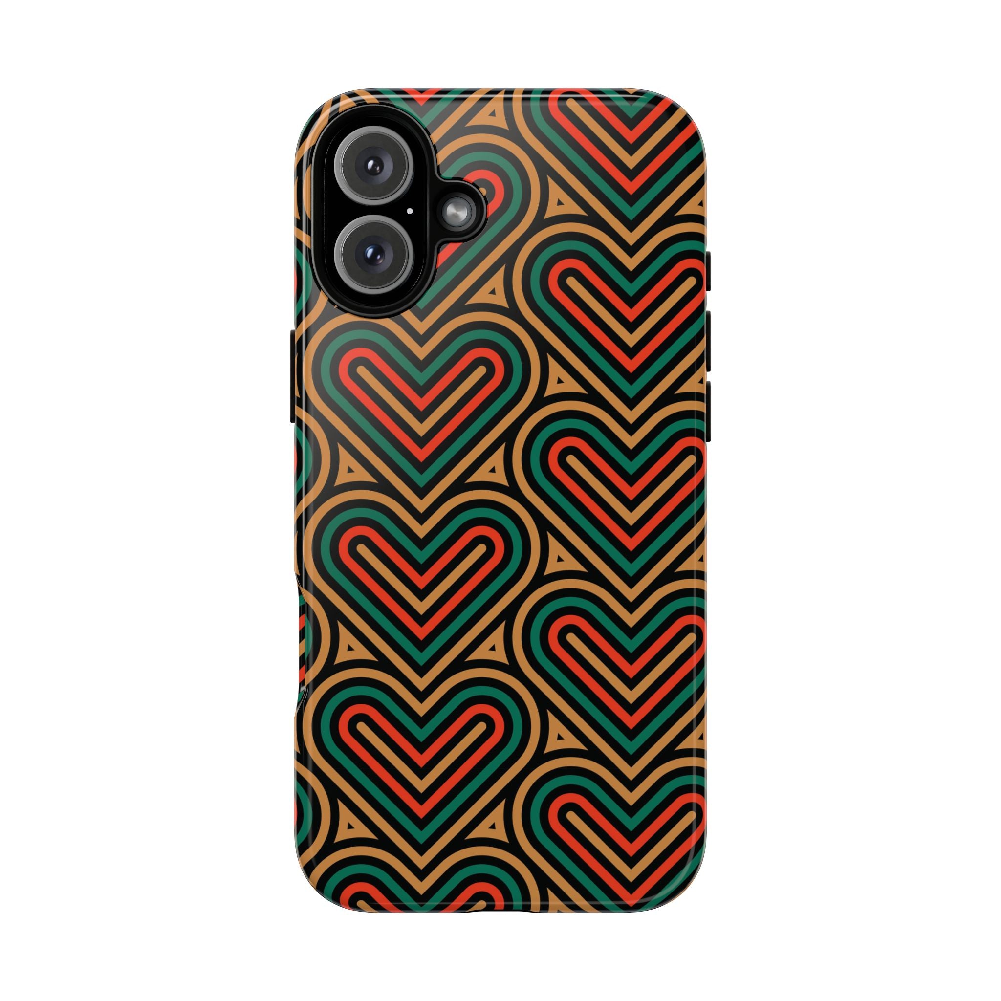 Hearts Beat Pattern Phone Case - Tough & Trendy