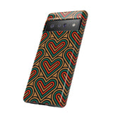 Stylish Heart Pattern Phone Case - Tough & Trendy