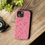 Tangerine Marble Pattern Phone Case - Tough & Trendy