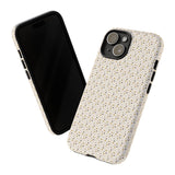 Pretty Gold and Grey Dots Phone Case - Tough & Trendy