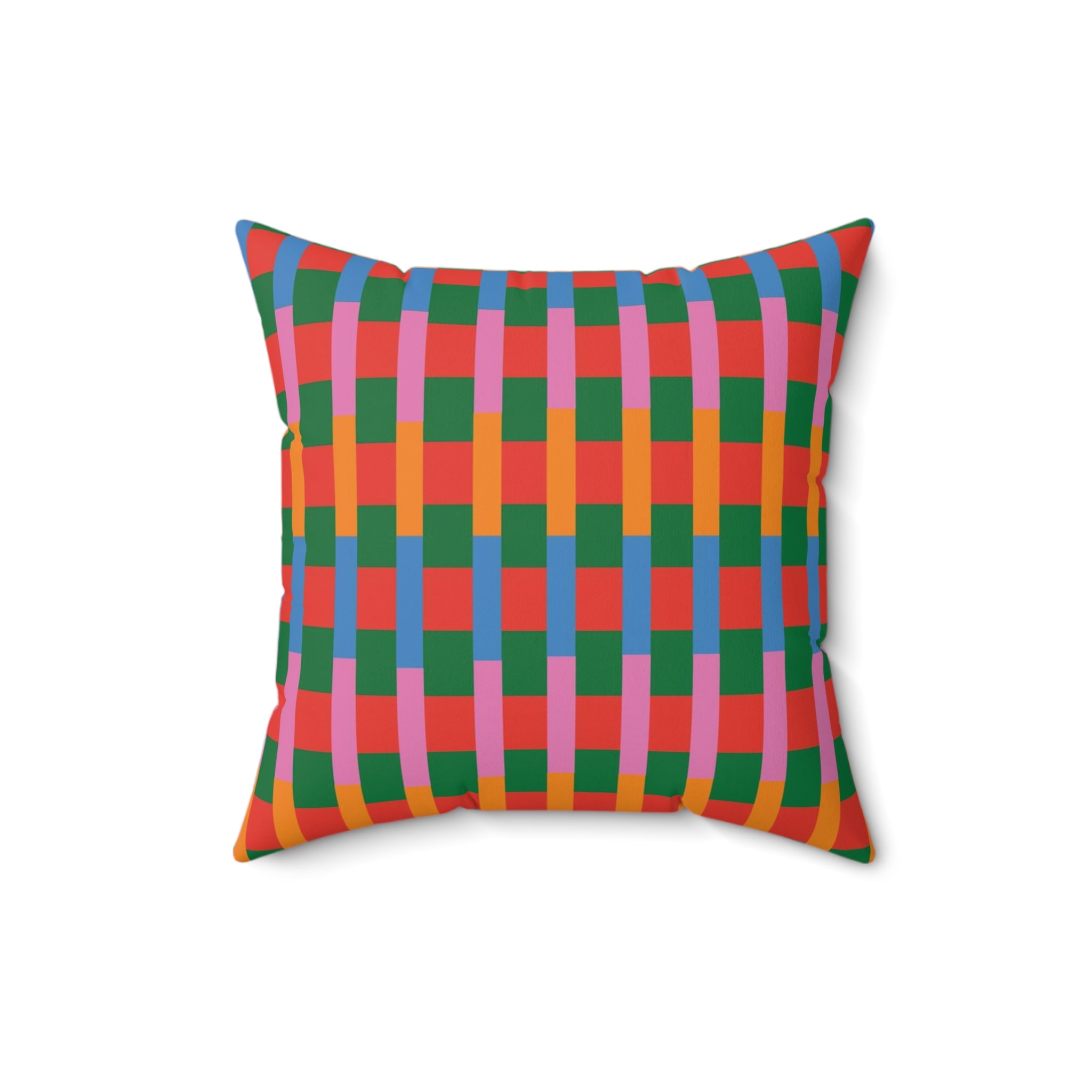 Candy Stripe Pillow - Spun Polyester Square Cushion