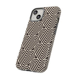 Hearts Beat Pattern Phone Case - Tough & Trendy