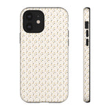 Pretty Gold and Grey Dots Phone Case - Tough & Trendy