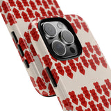 Hearts Aligned Pattern Phone Case - Tough & Trendy