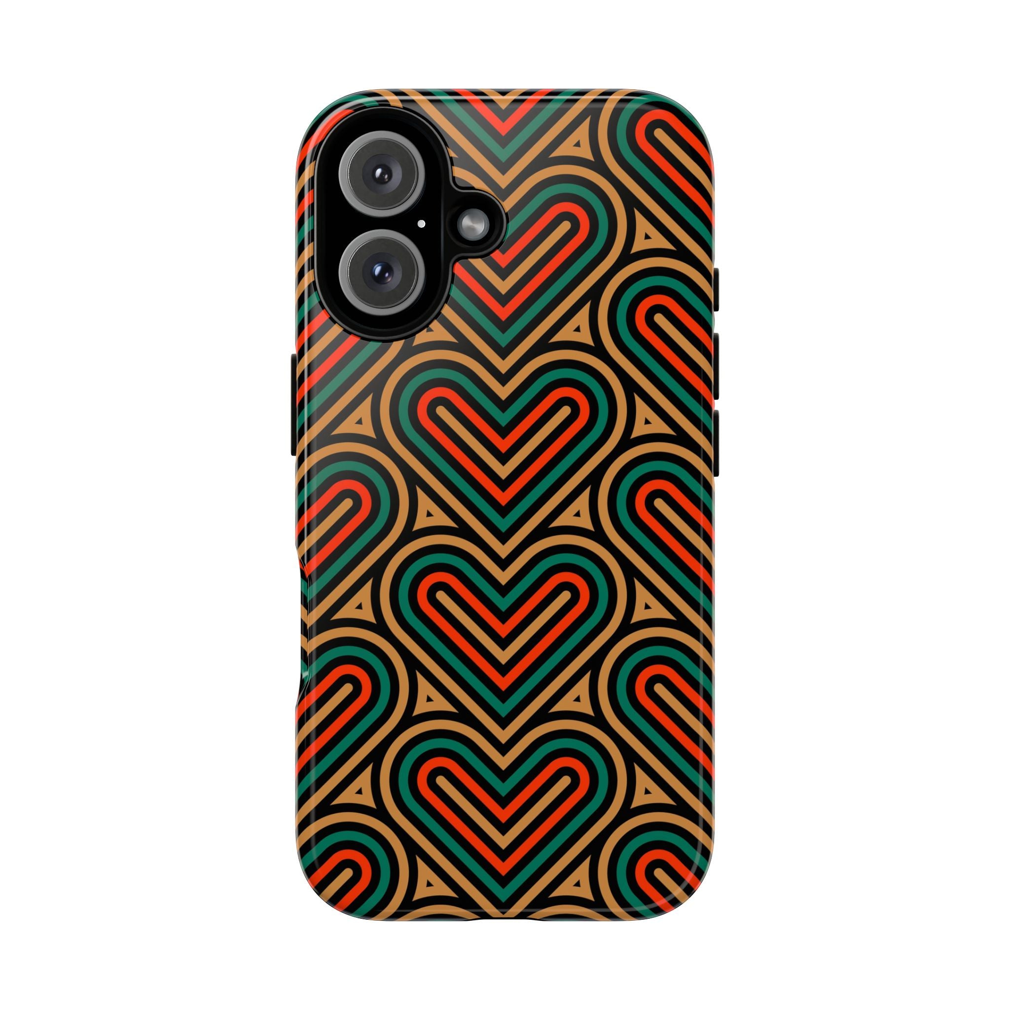 Stylish Heart Pattern Phone Case - Tough & Trendy