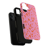 Tangerine Marble Pattern Phone Case - Tough & Trendy