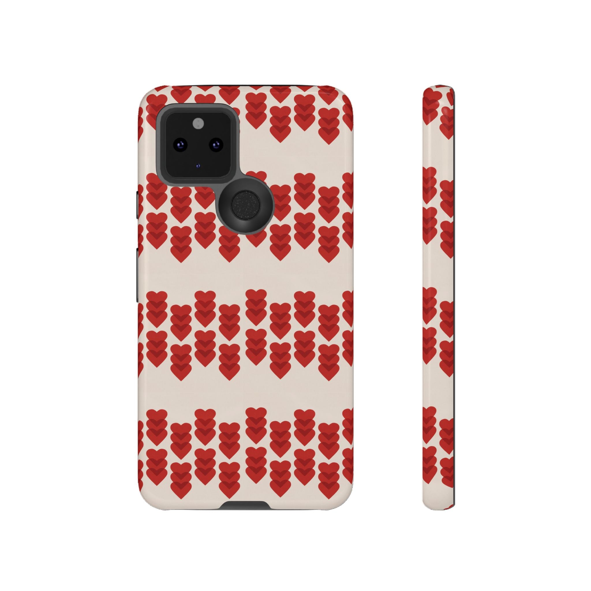 Hearts Aligned Pattern Phone Case - Tough & Trendy