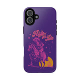 Ride or Die Cowgirl Pattern Phone Case - Tough & Trendy