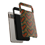 Stylish Heart Pattern Phone Case - Tough & Trendy