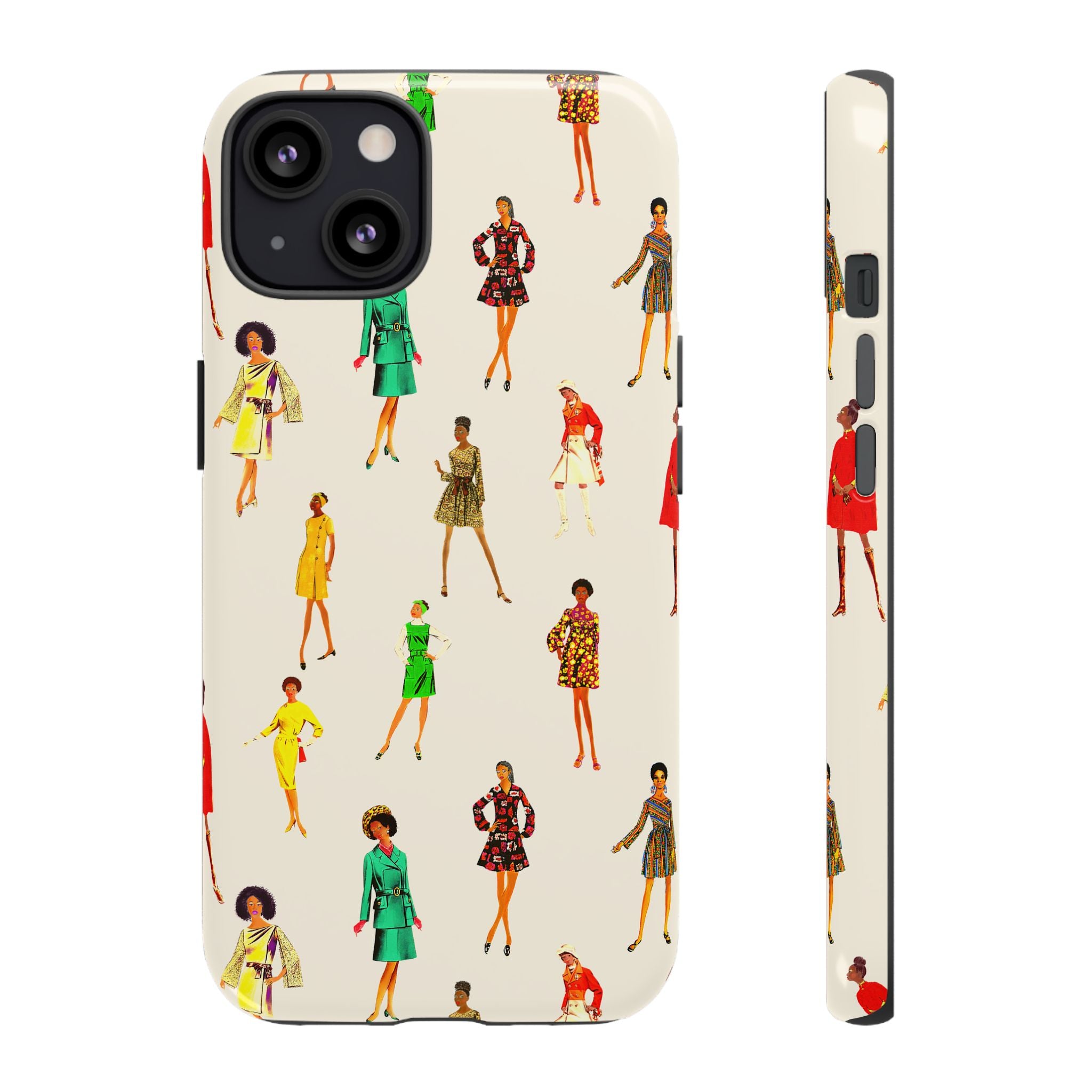 Ivory Vintage Fashion Ladies Phone Case - Tough & Trendy