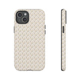 Pretty Gold and Grey Dots Phone Case - Tough & Trendy