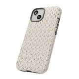 Pretty Gold and Grey Dots Phone Case - Tough & Trendy