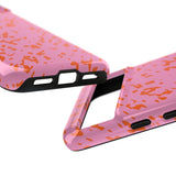 Tangerine Marble Pattern Phone Case - Tough & Trendy