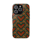 Stylish Heart Pattern Phone Case - Tough & Trendy