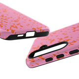 Tangerine Marble Pattern Phone Case - Tough & Trendy