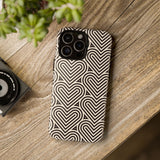 Hearts Beat Pattern Phone Case - Tough & Trendy