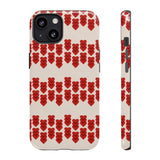 Hearts Aligned Pattern Phone Case - Tough & Trendy