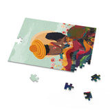 Sunday Art 500-Piece Puzzle: Tropical Beauty with Florals