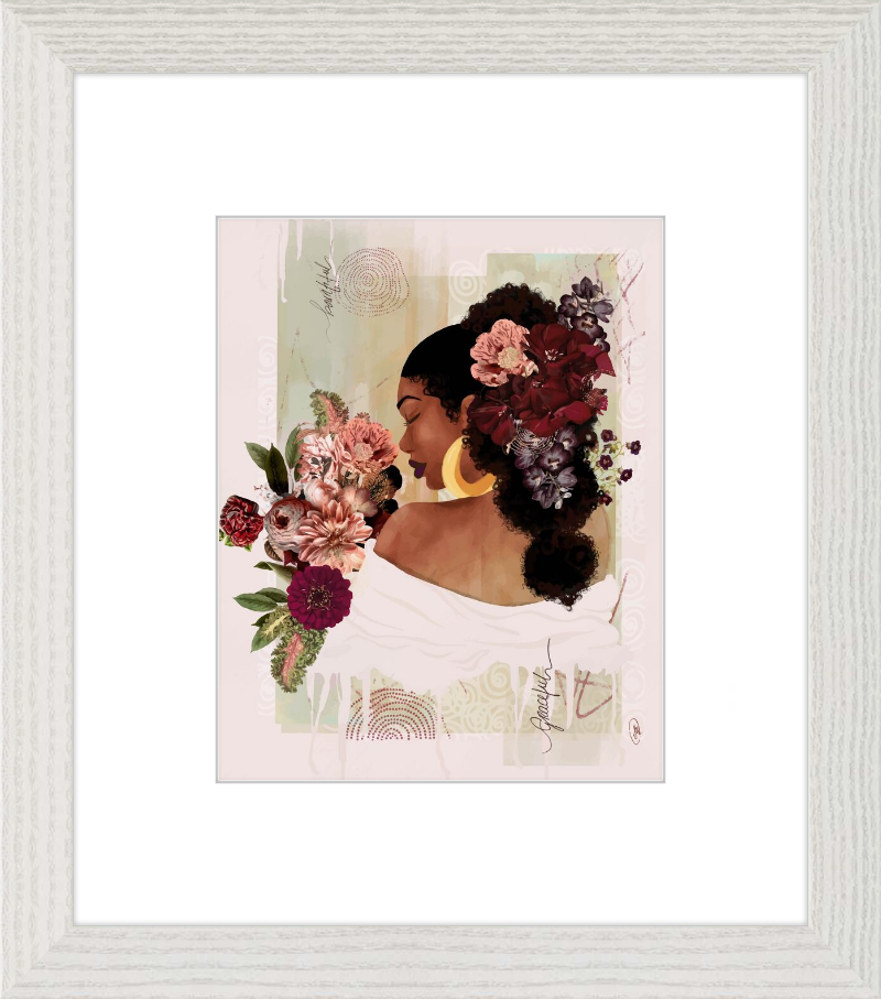 The Smell of Flowers Reminds Me Framed Art Print