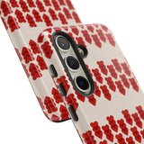 Hearts Aligned Pattern Phone Case - Tough & Trendy