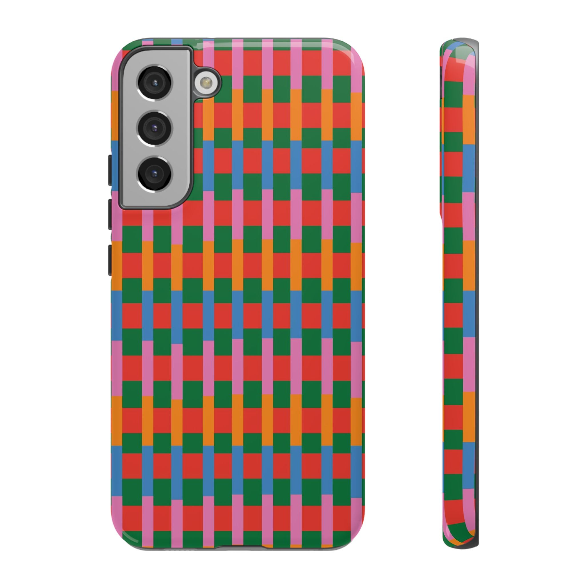 Candy Striped Pattern Phone Case - Tough & Trendy