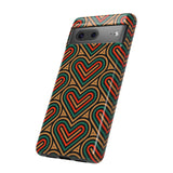 Stylish Heart Pattern Phone Case - Tough & Trendy