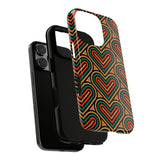 Stylish Heart Pattern Phone Case - Tough & Trendy