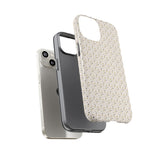 Pretty Gold and Grey Dots Phone Case - Tough & Trendy