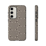 Hearts Beat Pattern Phone Case - Tough & Trendy