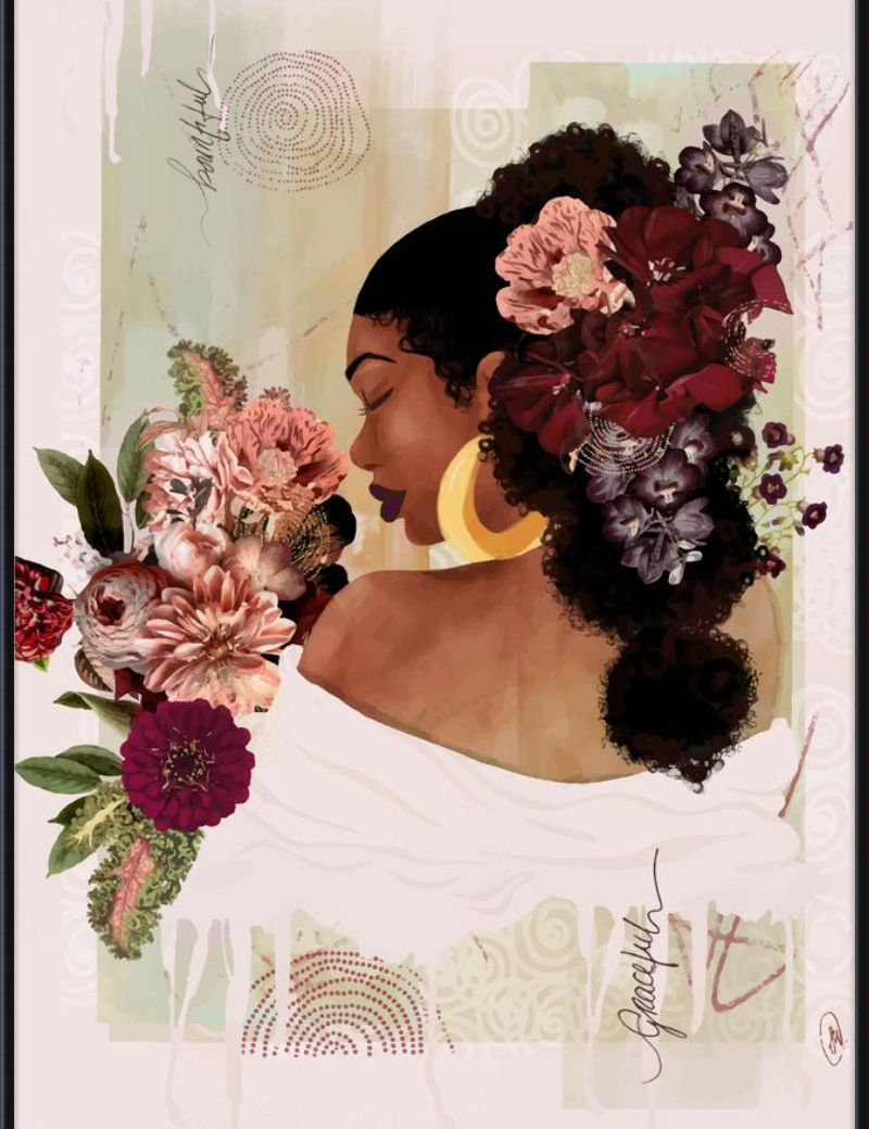 The Smell of Flowers Reminds Me Framed Art Print