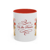 Black Santa Claus Christmas Red Accent Coffee Mug (11, 15oz)