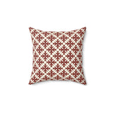 Vintage Red Crosses Pillow - Spun Polyester Square Cushion