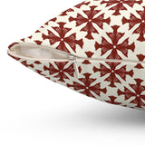 Vintage Red Crosses Pillow - Spun Polyester Square Cushion