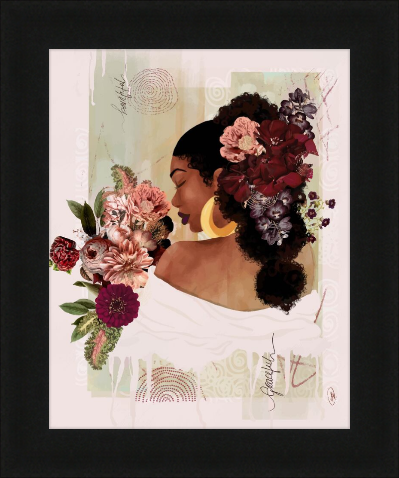 The Smell of Flowers Reminds Me Framed Art Print