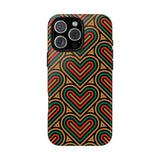 Stylish Heart Pattern Phone Case - Tough & Trendy