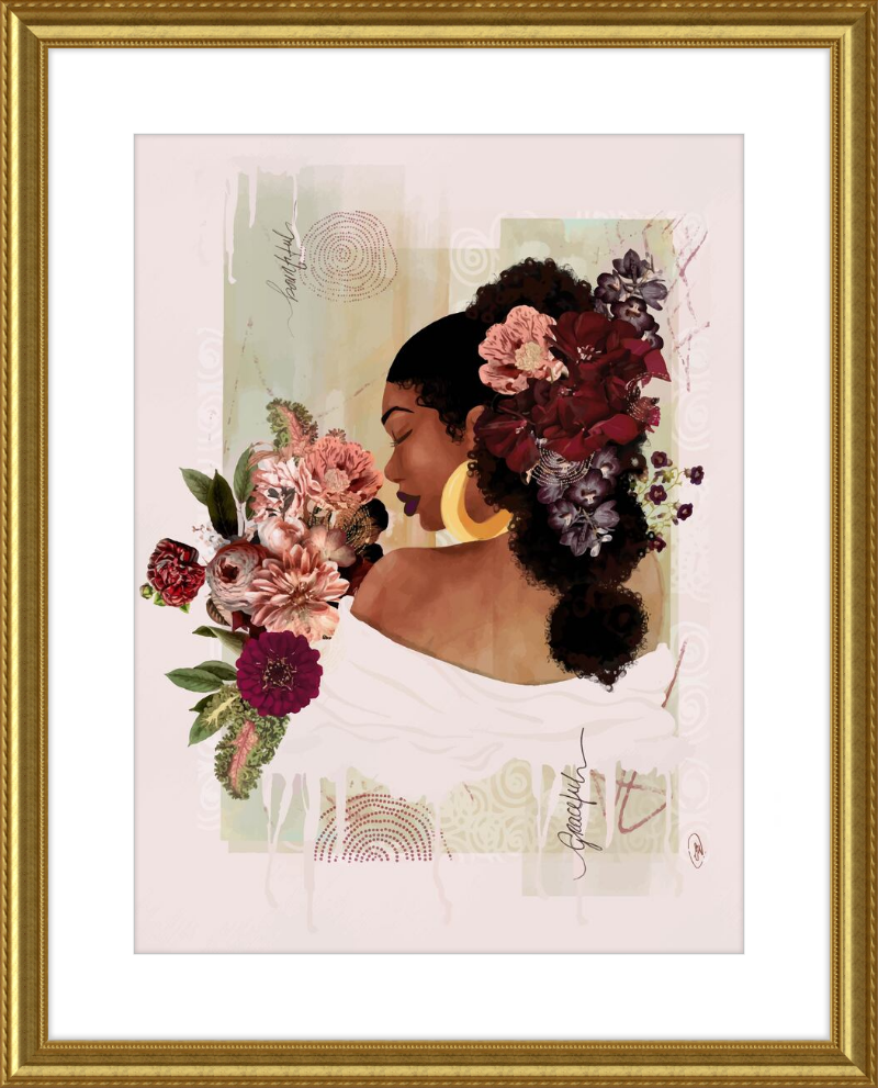 The Smell of Flowers Reminds Me Framed Art Print