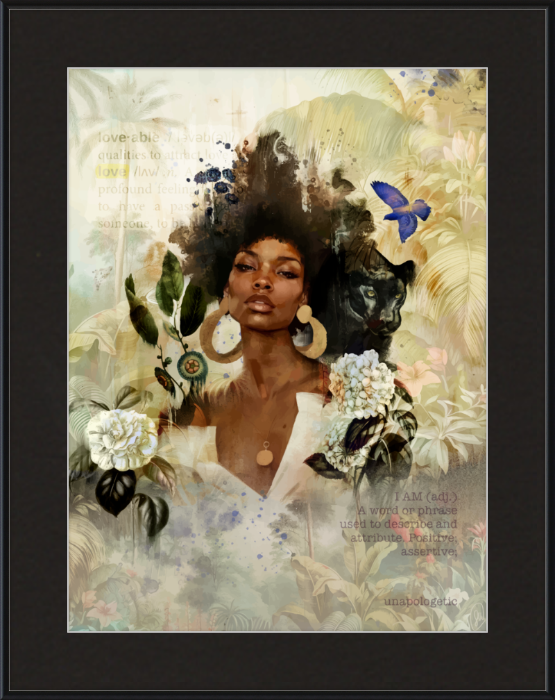 When Flowers Bloom in the Dark Framed Art Print