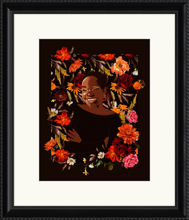 When Flowers Bloom in the Dark Framed Art Print