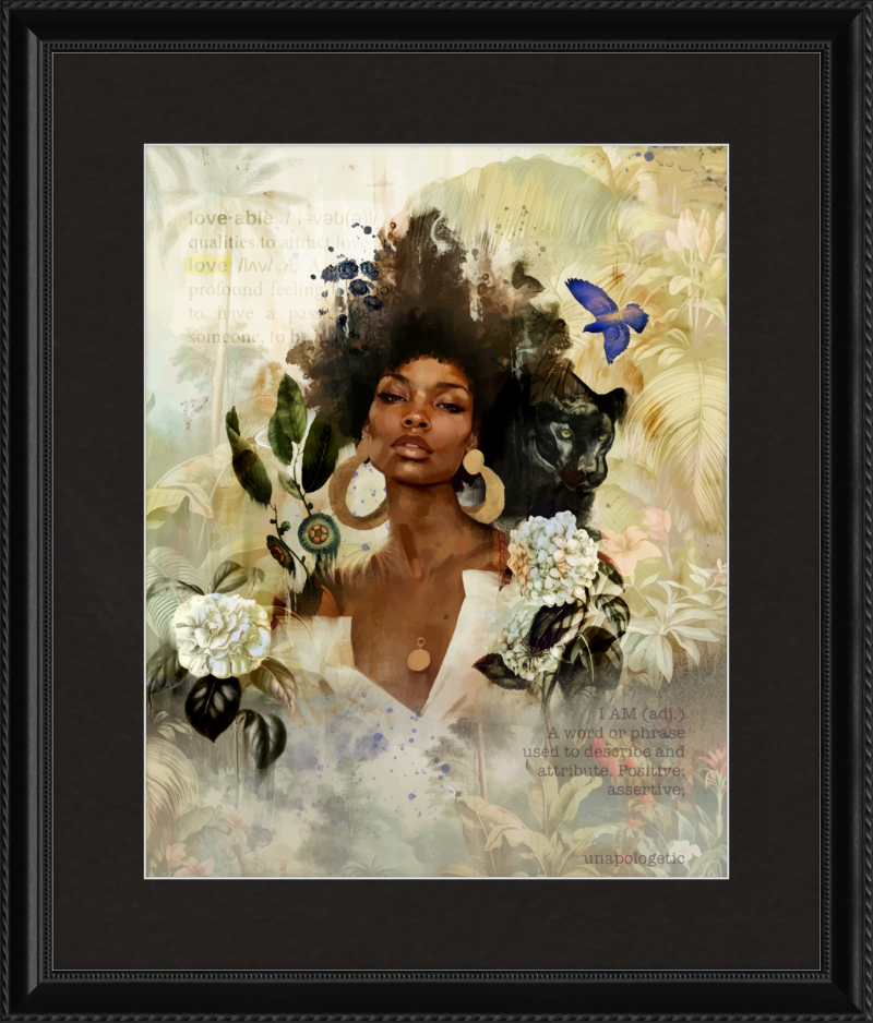 When Flowers Bloom in the Dark Framed Art Print