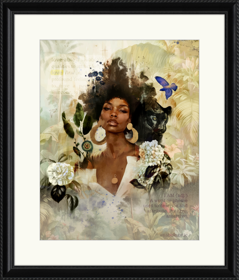 When Flowers Bloom in the Dark Framed Art Print