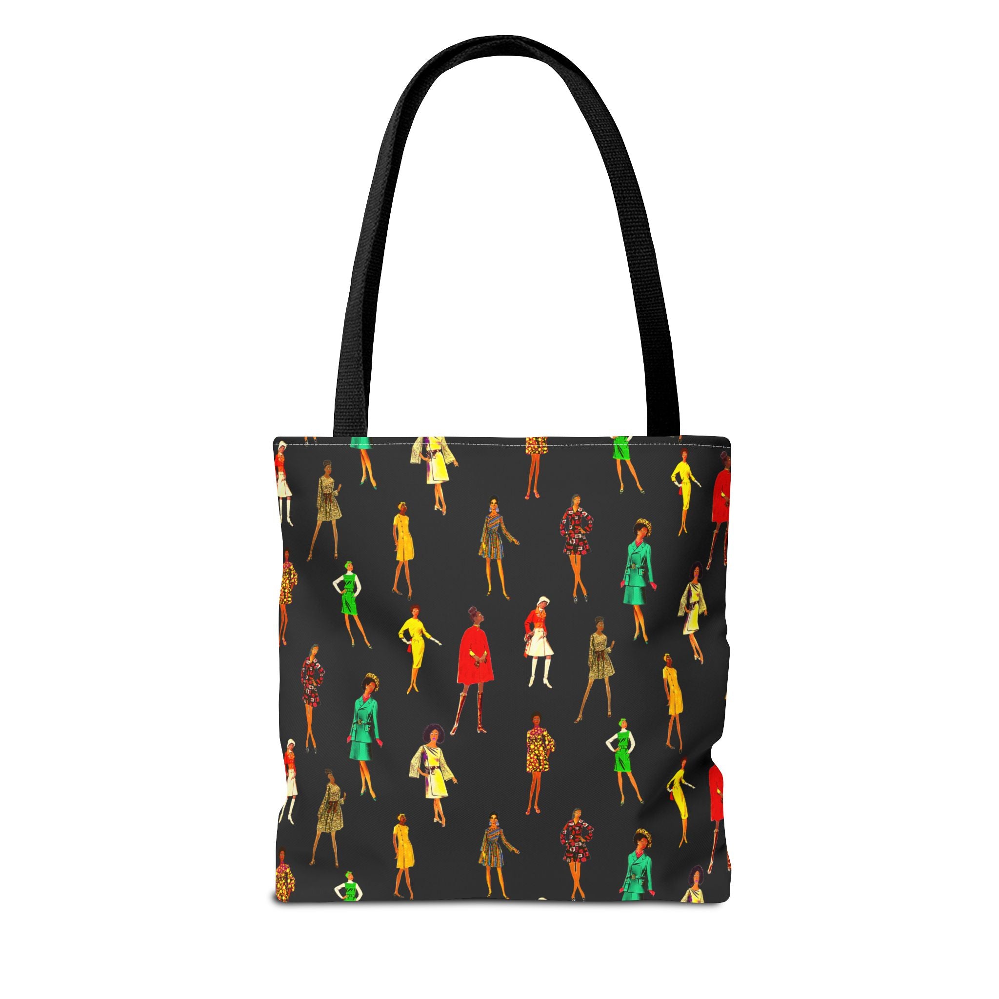 Vintage Fashion Ladies Print Tote Bag - Stylish & Versatile Carryall