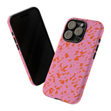 Tangerine Marble Pattern Phone Case - Tough & Trendy