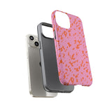 Tangerine Marble Pattern Phone Case - Tough & Trendy