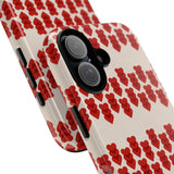 Hearts Aligned Pattern Phone Case - Tough & Trendy