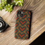 Stylish Heart Pattern Phone Case - Tough & Trendy