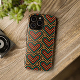 Hearts Beat Pattern Phone Case - Tough & Trendy