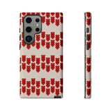 Hearts Aligned Pattern Phone Case - Tough & Trendy