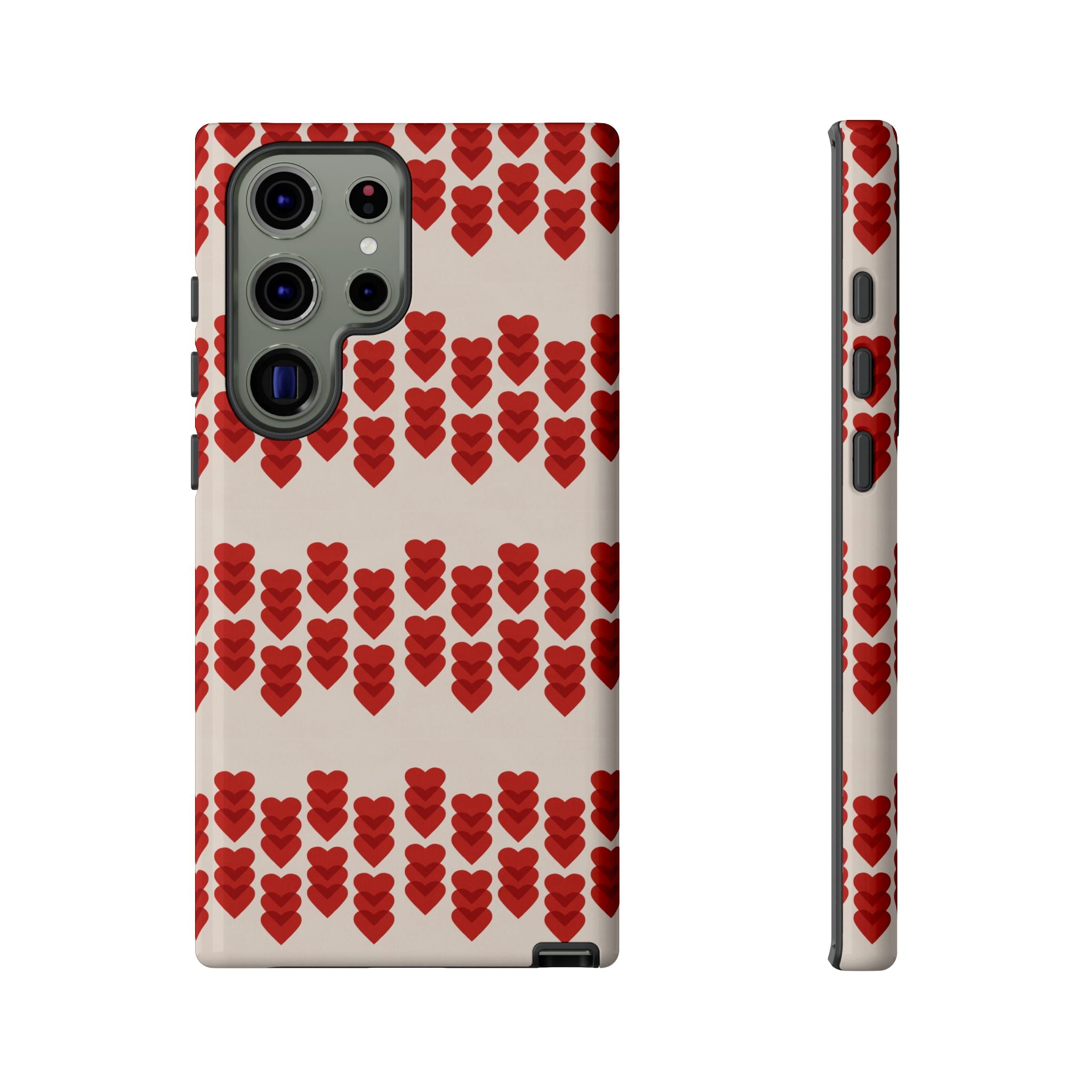 Hearts Aligned Pattern Phone Case - Tough & Trendy