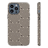 Hearts Beat Pattern Phone Case - Tough & Trendy