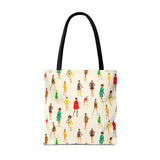 Ivory Vintage Fashion Ladies Print Tote Bag - Stylish & Versatile Carryall